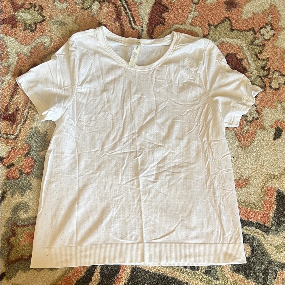 Athleta White Short Sleeve Tee